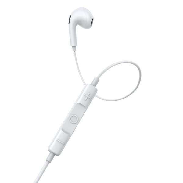 Baseus Wire Earphones  Type C with Microphone  ENCOK C17 NGCR010002 White - Image 4