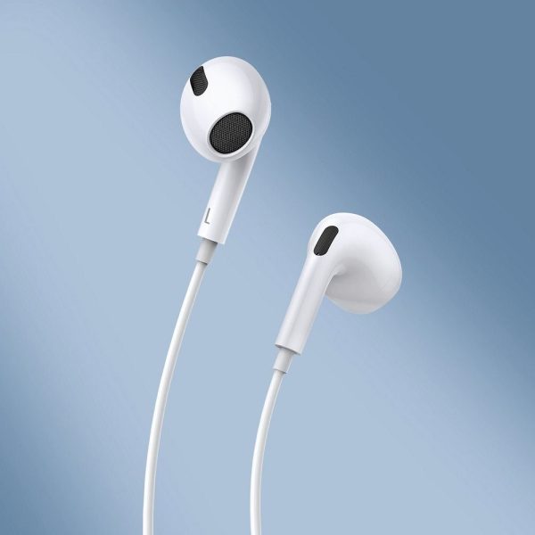 Baseus Wire Earphones  Type C with Microphone  ENCOK C17 NGCR010002 White - Image 8