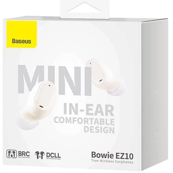 Baseus Wireless Bluetooth Headset TWS Bowie EZ10 A00054300226-Z1 White - Image 4