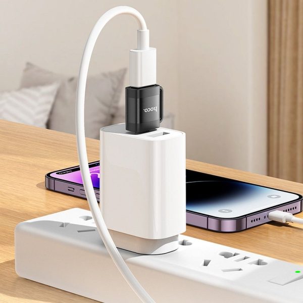 HOCO adapter OTG Type C (male) to USB A (female) 3A UA31C black - Image 5