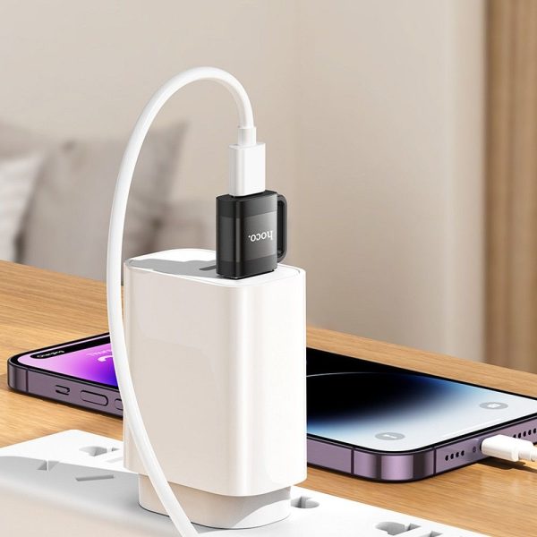 HOCO adapter OTG USB A (male) to Type C (female) 3A UA31D black - Image 5