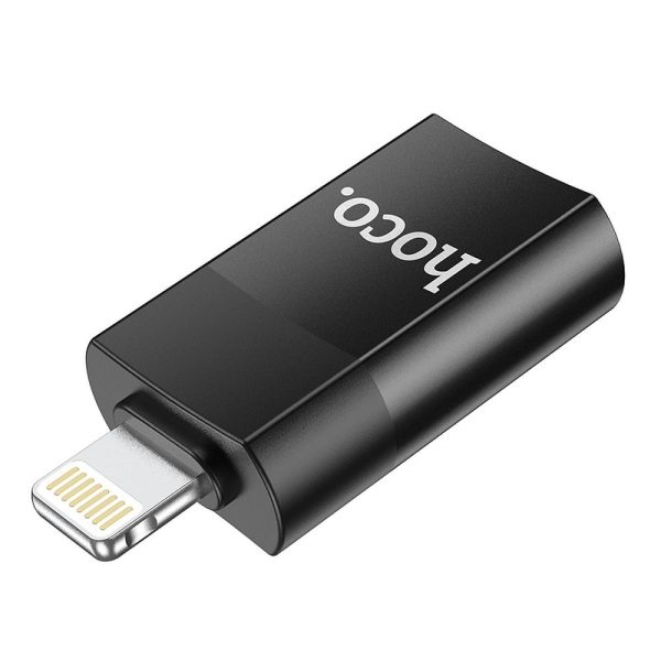 Hoco Adapter OTG from USB A (female) to Lightning 8-pin UA17 Black - Image 9