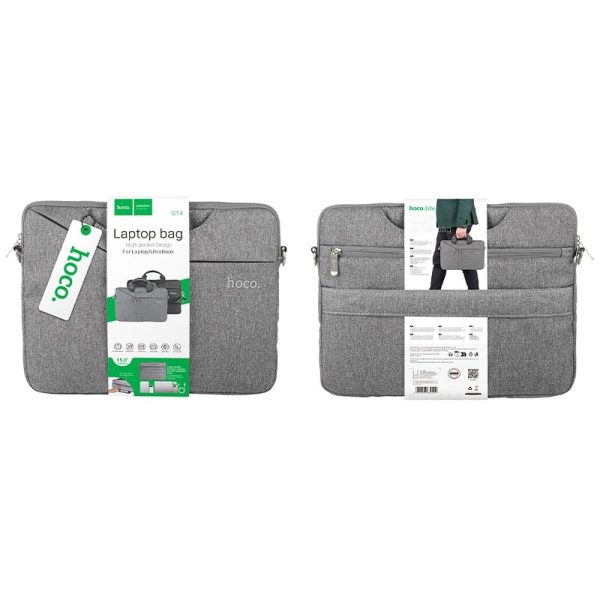 HOCO bag for tablet / laptop / netbook 15,6" GT4 apricot gray - Image 5
