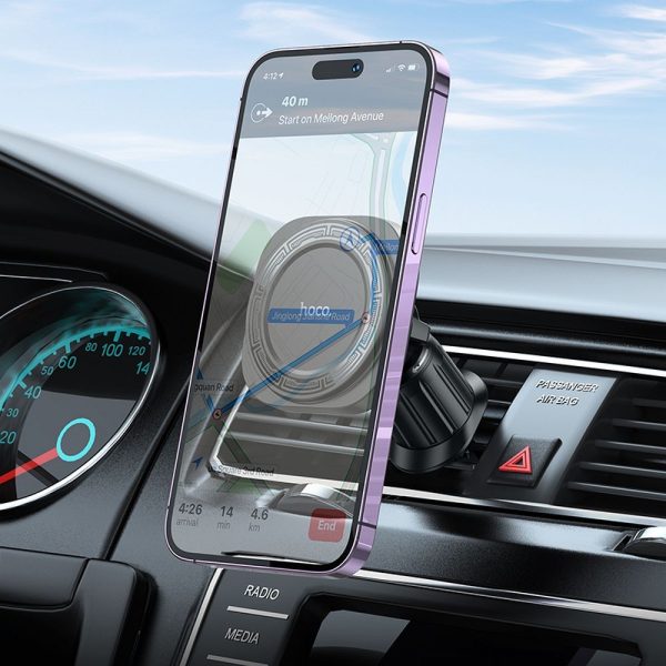 Μαγνητική Βάση Αυτοκινήτου Hoco H28 MagSafe για Αεραγωγό – Black - Image 8