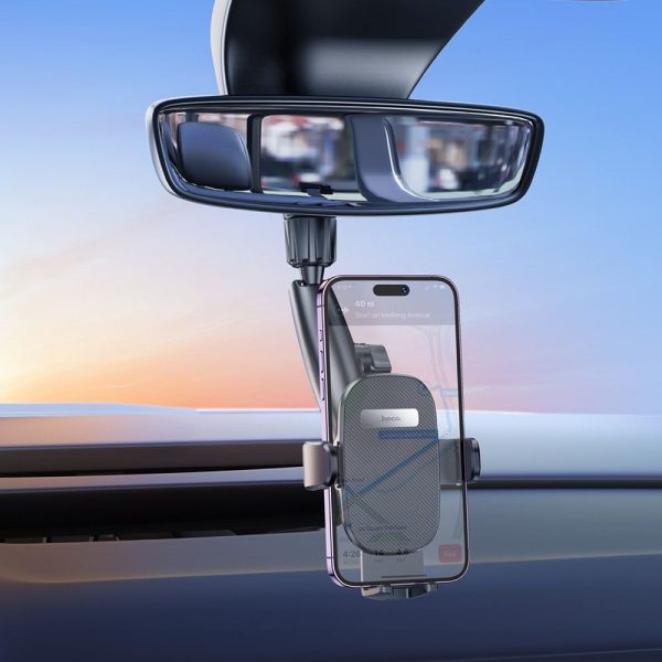 Hoco Car Holder for Rearview  Mirror H17 Black - Image 3