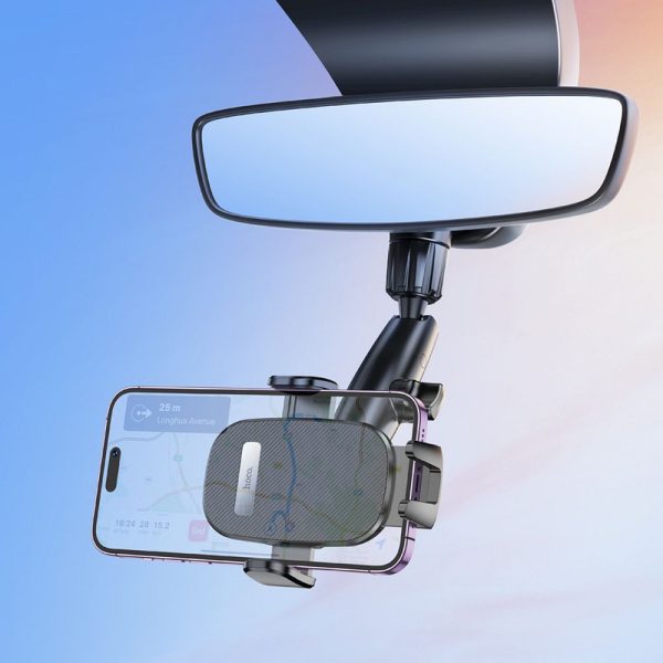 Hoco Car Holder for Rearview  Mirror H17 Black - Image 4