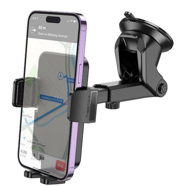 Βάση Αυτοκινήτου Hoco H37 για Ταμπλό / Παρμπρίζ – Black - Image 3