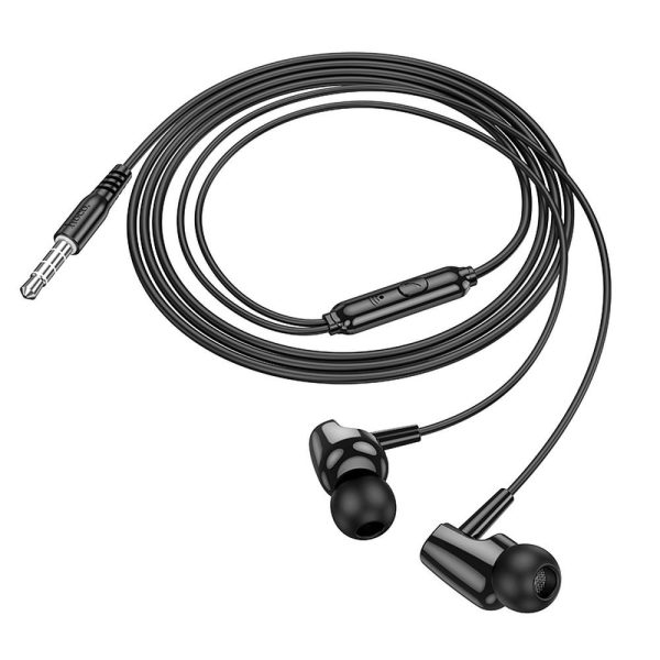 HOCO earphones universal with microphone M112 black - Image 4