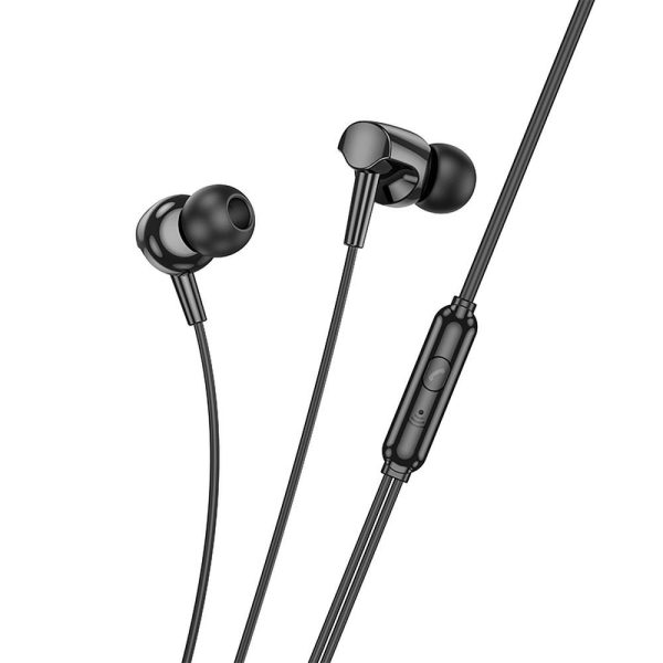 HOCO earphones universal with microphone M112 black - Image 5