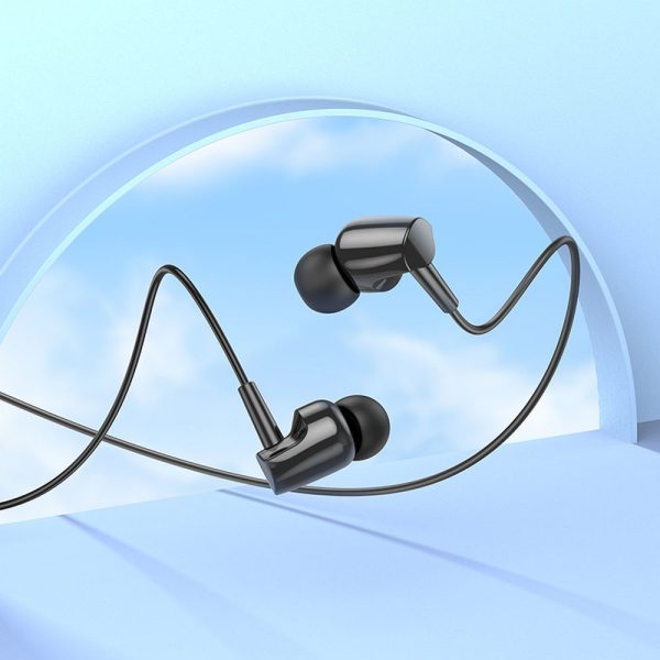 HOCO earphones universal with microphone M112 black - Image 6