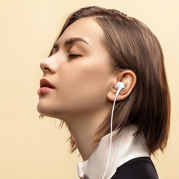 HOCO earphones universal with microphone M112 white - Image 3