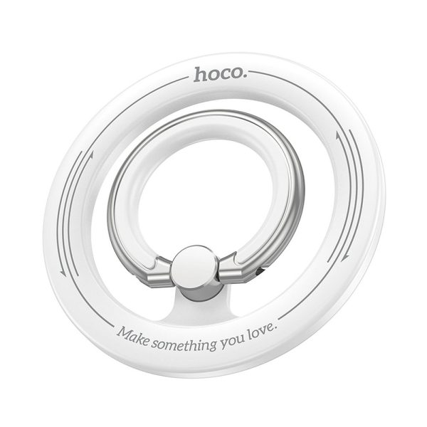 Hoco magnetic mobile phone ring holder GH1 white - Image 2