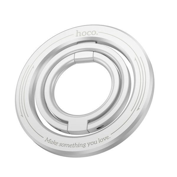 Hoco magnetic mobile phone ring holder GH2 silver - Image 2