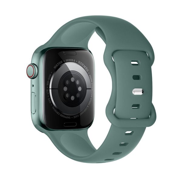 Hoco Silicone Strap for Apple Watch 38/40/41/42mm WA15 Pine Green - Image 2