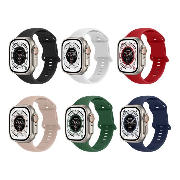 Hoco Silicone Strap for Apple Watch 44/45/46/49mm WA15 Big Red - Image 3