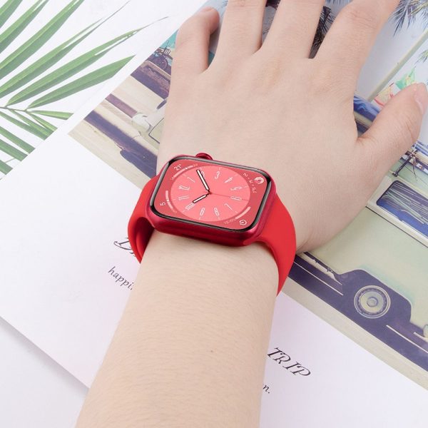 Hoco Silicone Strap for Apple Watch 44/45/46/49mm WA15 Big Red - Image 4