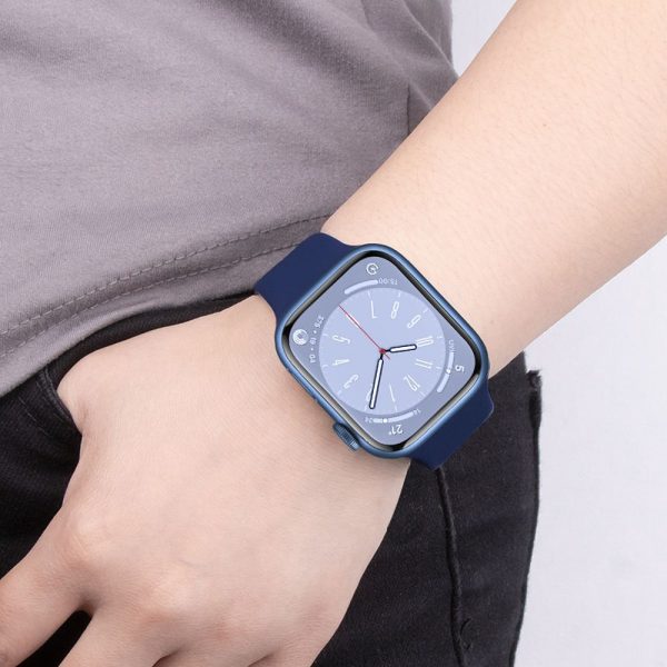 Hoco Silicone Strap for Apple Watch 44/45/46/49mm WA15 Navy Blue - Image 4