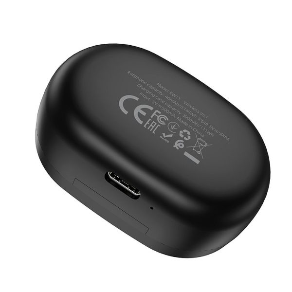 Hoco wireless Bluetooth Earphones  TWS EW11 Black - Image 6