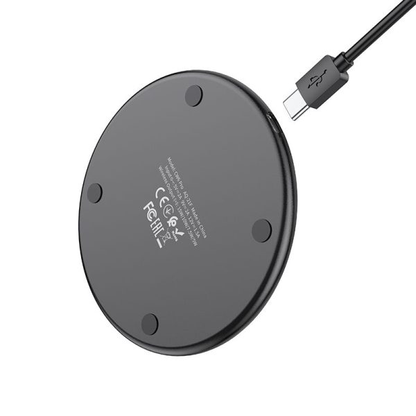 HOCO wireless charger with light 2A 15W CW6 Pro black - Image 2