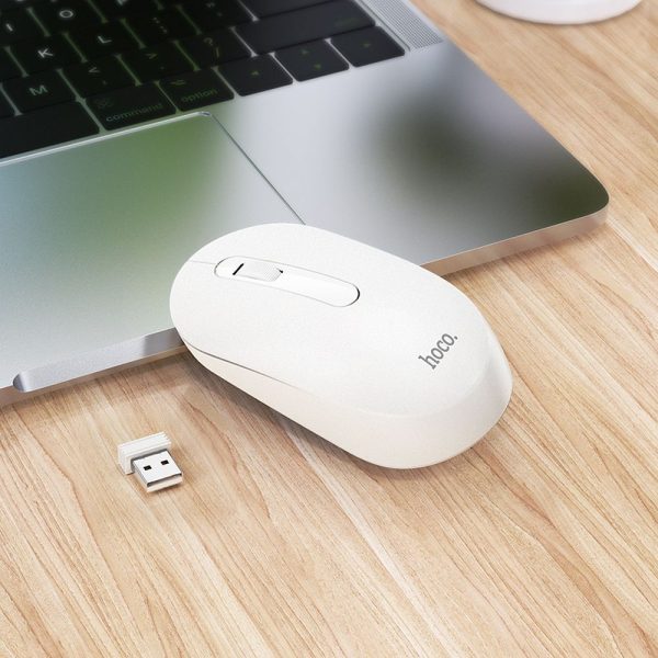 HOCO wireless computer mouse 2,4G 1200 dpi GM14 white - Image 5