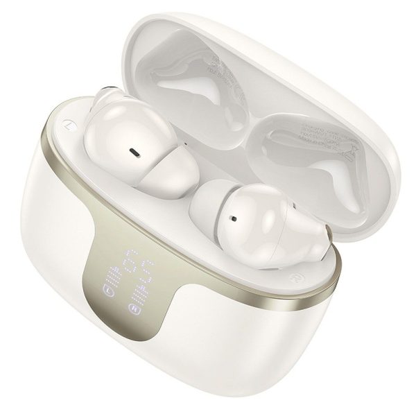 Hoco Wireless Bluetooth Headset TWS EQ10 Milky White - Image 5