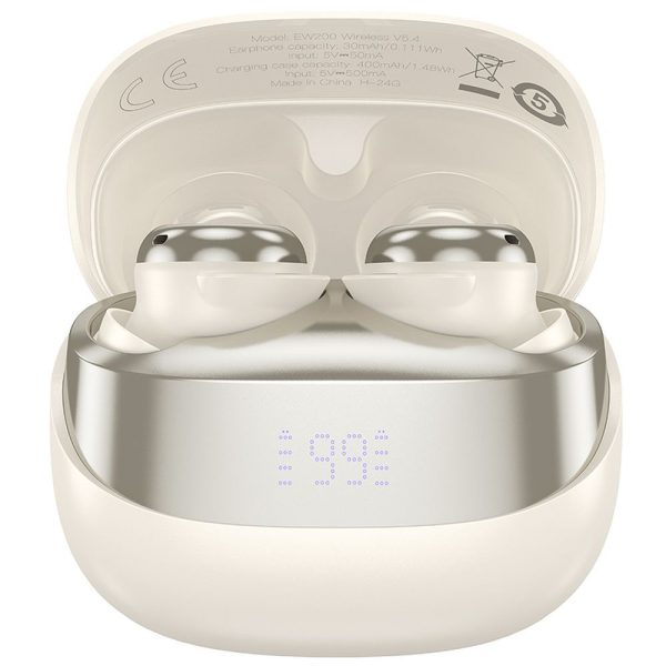 Hoco Wireless Bluetooth Headset TWS EW200 Milky White - Image 4