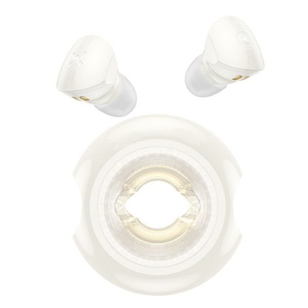 Hoco Wireless Bluetooth Headset TWS EW71Milky White - Image 2