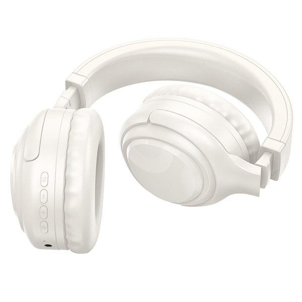 Hoco Wireless Bluetooth Headset W48 Milky White - Image 2