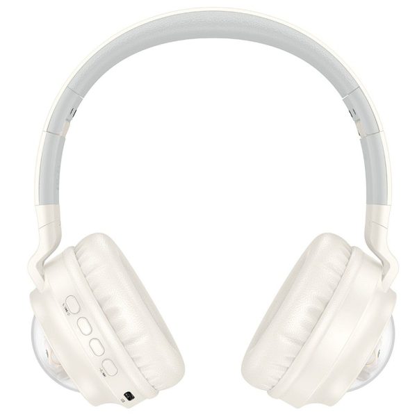 Hoco Wireless Bluetooth Headset W50 Milky White - Image 5