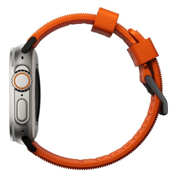 Nomad Rugged Strap Orange/Black-Apple Watch 44/45/46/49mm (NM01217985) - Image 3