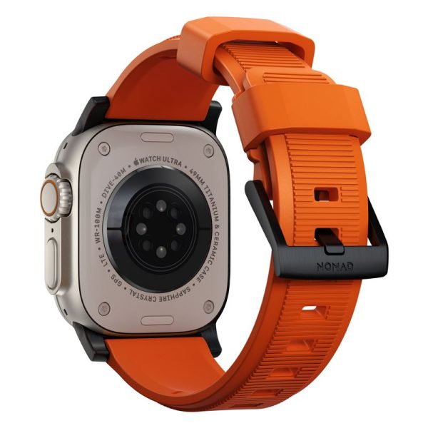 Nomad Rugged Strap Orange/Black-Apple Watch 44/45/46/49mm (NM01217985) - Image 4