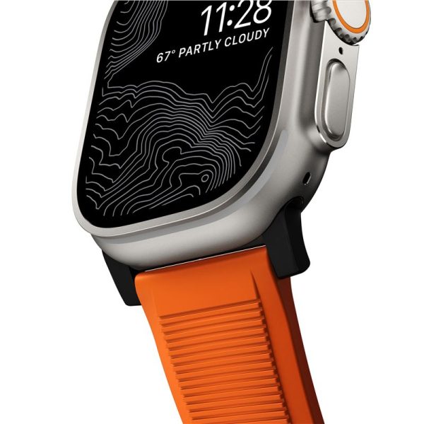 Nomad Rugged Strap Orange/Black-Apple Watch 44/45/46/49mm (NM01217985) - Image 6