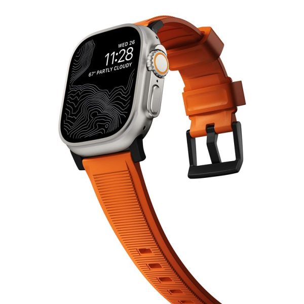Nomad Rugged Strap Orange/Black-Apple Watch 44/45/46/49mm (NM01217985) - Image 7