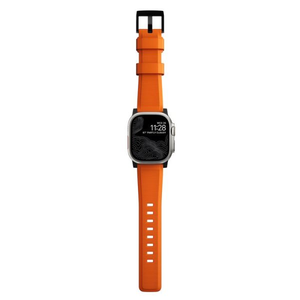 Nomad Rugged Strap Orange/Black-Apple Watch 44/45/46/49mm (NM01217985) - Image 8