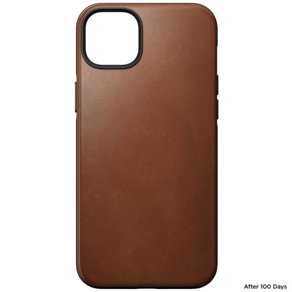 Nomad Modern Leather MagSafe Case English tan- iPhone 14 Plus (NM01278085) - Image 3