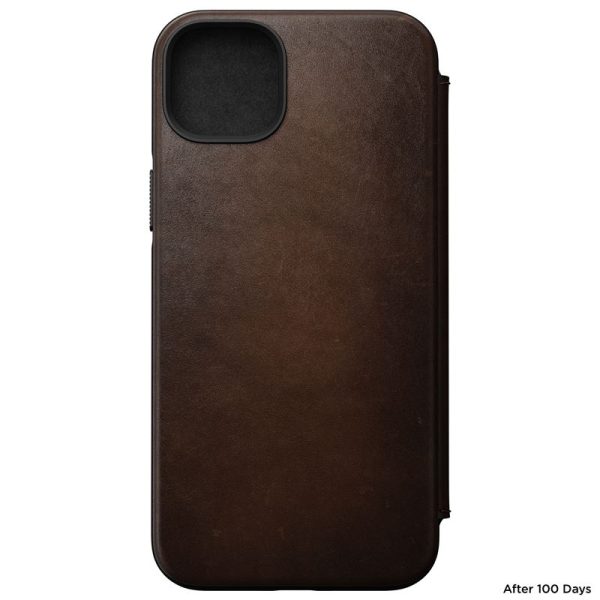 Nomad Leather MagSafe Folio Brown-iPhone 14 Plus (NM01284185) - Image 4