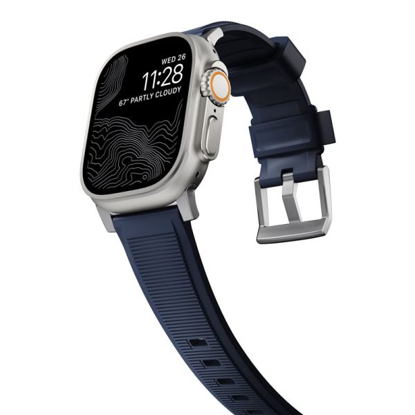 Nomad Rugged Strap Atlantic  Blue/Silver-Apple Watch 49/46/45/44mm (NM01296485) - Image 6