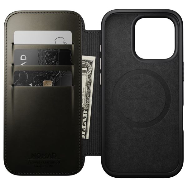 Nomad Leather Folio Green Chrome-iPhone 16 Pro (NM01385585) - Image 7