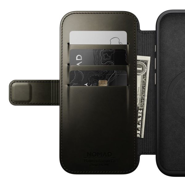 Nomad Leather Folio Green Chrome-iPhone 16 Pro (NM01385585) - Image 8