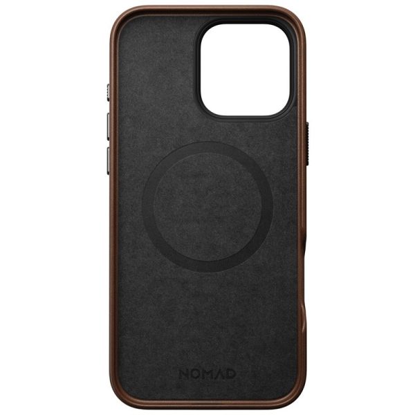 Nomad Traditional Leather Case Brown iPhone 16 Pro Max (NM01389385) - Image 4