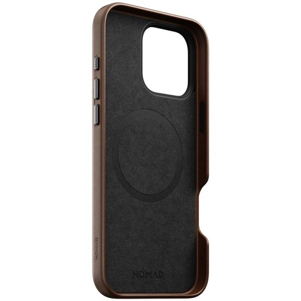 Nomad Traditional Leather Case Brown iPhone 16 Pro Max (NM01389385) - Image 6