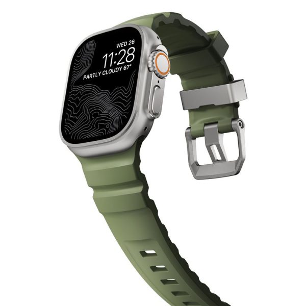 Nomad Rocky Point Band Natural/Forest-Apple Watch 49/46/45/44mm (NM014841858) - Image 6