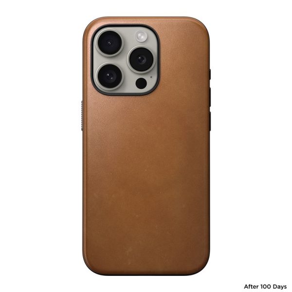 Nomad Modern Leather Case English tan-iPhone 15 Pro (NM01615385) - Image 4