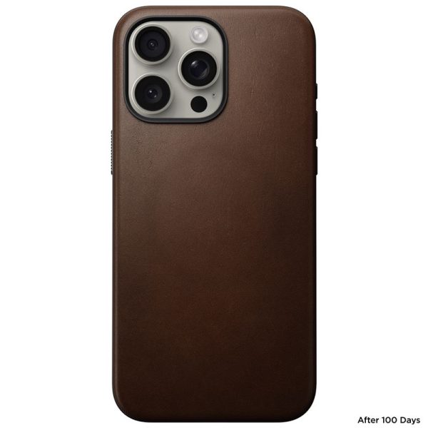 Nomad Modern Leather Case Brown-iPhone 15 Pro Max (NM01619185) - Image 4