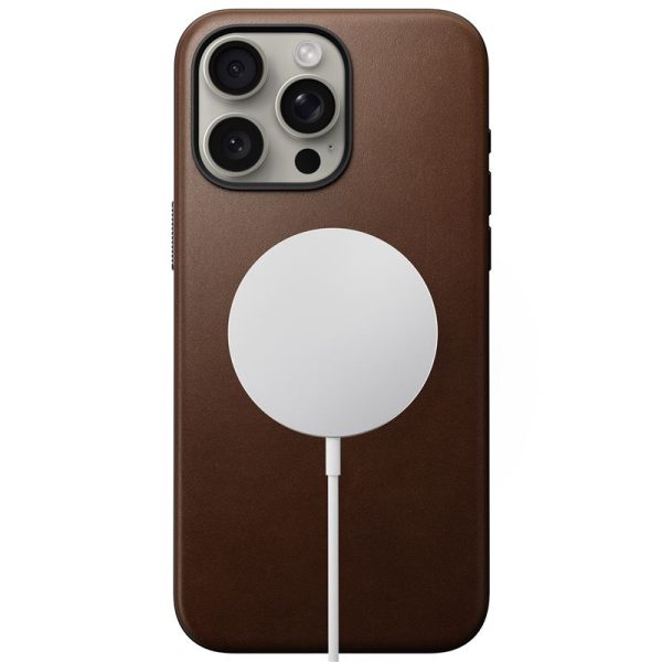 Nomad Modern Leather Case Brown-iPhone 15 Pro Max (NM01619185) - Image 5