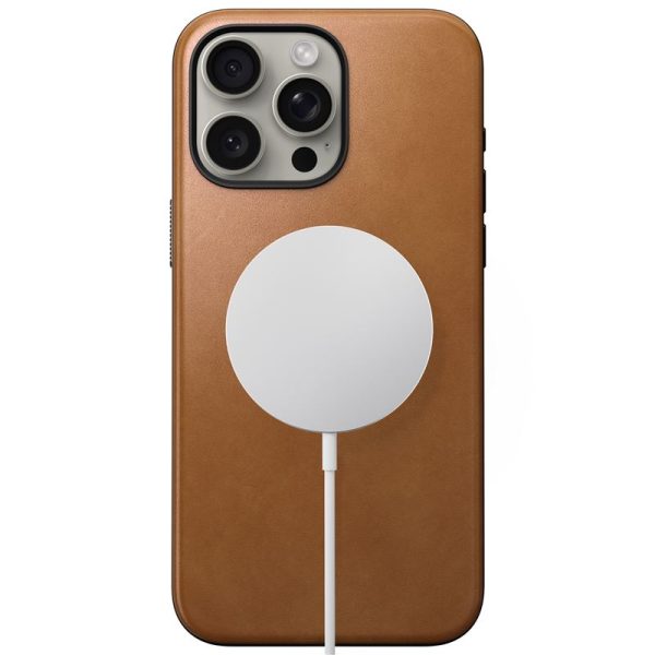 Nomad Modern Leather Case English tan-iPhone 15 Pro Max (NM01620785) - Image 5