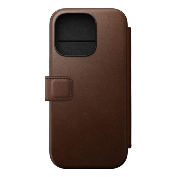 Nomad Modern Leather Folio Brown-iPhone 16 Pro (NM01679585) - Image 3