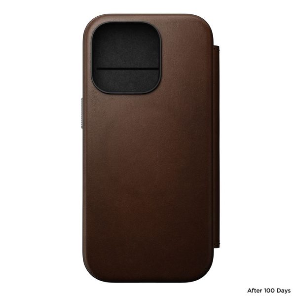 Nomad Modern Leather Folio Brown-iPhone 16 Pro (NM01679585) - Image 4