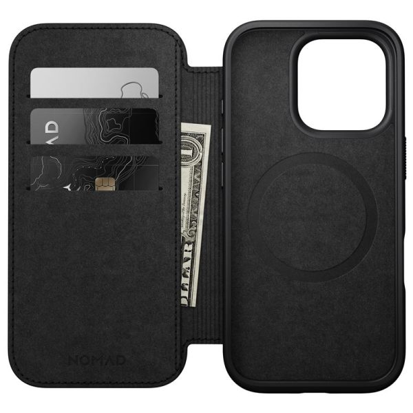 Nomad Modern Leather Folio Black-iPhone 16 Pro (NM01680185) - Image 7