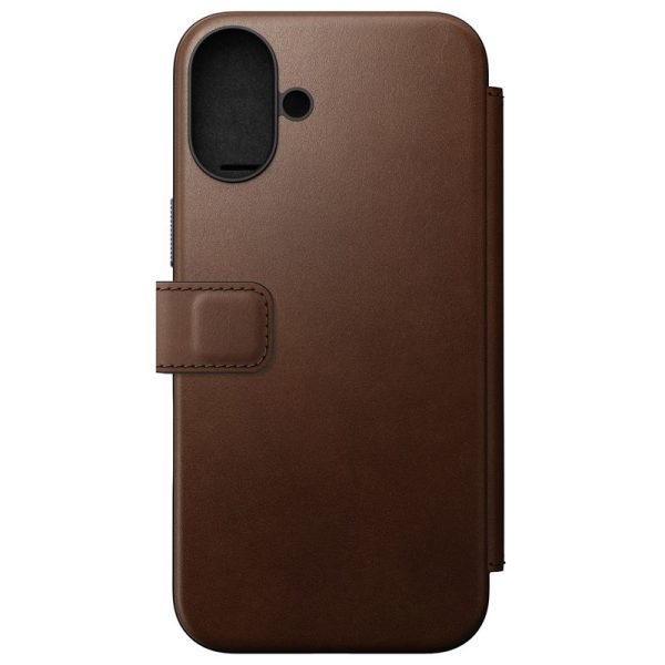 Nomad Modern Leather Folio Brown-iPhone 16 Plus (NM01681885) - Image 3